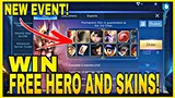 NEW UPCOMING EVENT!! || WIN FREE HERO AND SKINS!! || MLBB