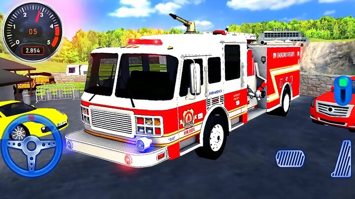 Emergency Fire Truck Driving - Coast Guard Beach Rescue Team - Android GamePlay