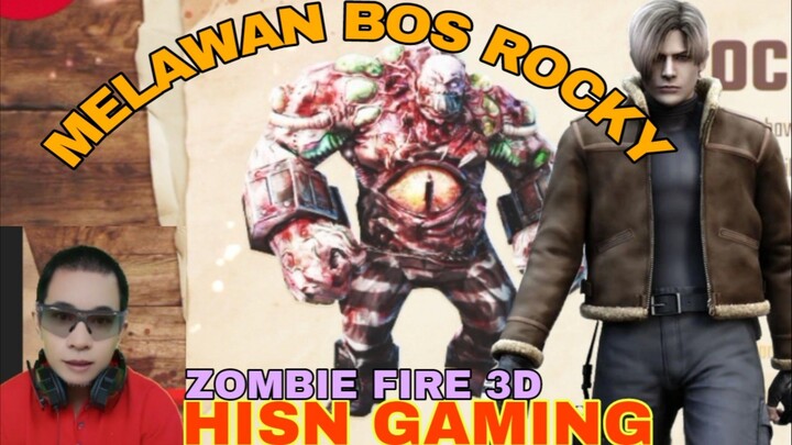melawan bos zombie ROCKY pelempar batu besar