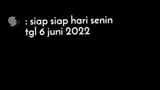 siap² hari Senin ujian