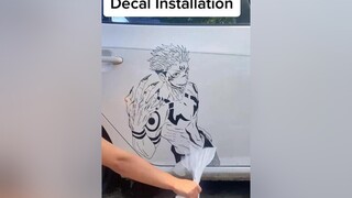 Here’s a quick decal Installation video 🤩 I did not use water on the sticky side for a quick installation but if you don’t want any bubbles water is advised 💯 water is put on the top layer to remove t