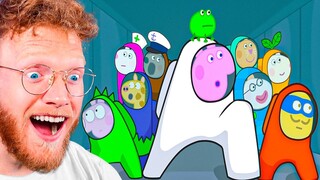 TRY NOT TO LAUGH *MINECRAFT PEPPA PIG AMONG US EDITION*