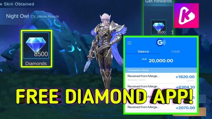 FREE! 100 Diamonds in Mobile Legends GCASH 100 LOAD
