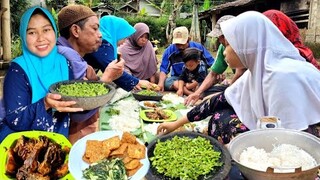 Nikmat Nggak Perlu Mahal.. Ngariung Nasi Liwet Dadakan, Sambel Pencok, Ikan Goreng, Tempe Kucai