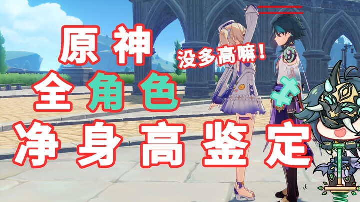 Version 2.5 Full Character Height Assessment: Xiao Is Not 158 cm [Original Measurement Team]