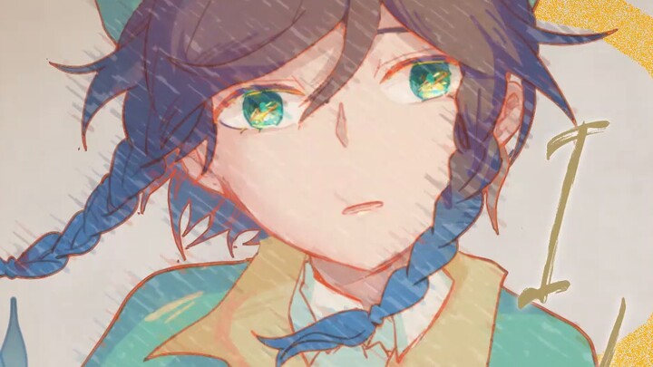 [Tulisan Tangan Genshin Impact] Half Mond, karena saya belum menyelesaikan lukisannya