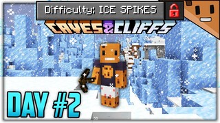 Can You Beat 1.17 Minecraft on an ICE SPIKES Only World?