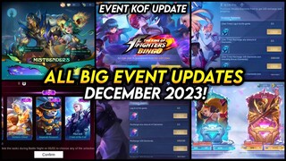 UPDATE! ALL BIG EVENT IN DECEMBER | KOF EVENT RELEASED, MAGIC WHEEL NEW SKIN, MISTBANDERS! - MLBB