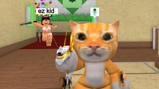 DESTROYING Teamers as a CAT in Murder Mystery 2..