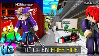 NoobTeam TỬ CHIẾN Free Fire Nhưng Trong Minecraft! Đội H3 Hay Đội KHANGG Sẽ Thắng? | #16 - MINI GAME