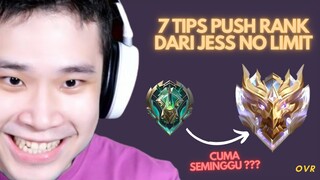 TIPS PUSH RANK DARI JESS NO LIMIT | UNTUK YANG INGIN PUSH RANK