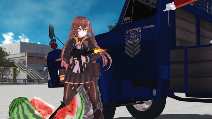 A steel plate came to buy melons