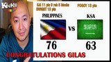 REACTION TO PHILIPPINES GILAS vs SAUDI ARABIA Nov 13 2022