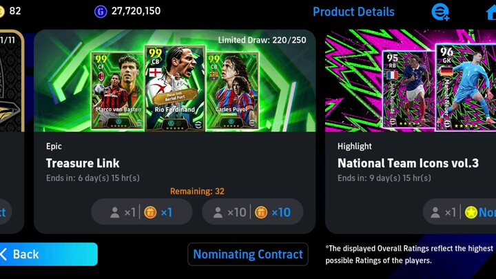 pes pack Opening