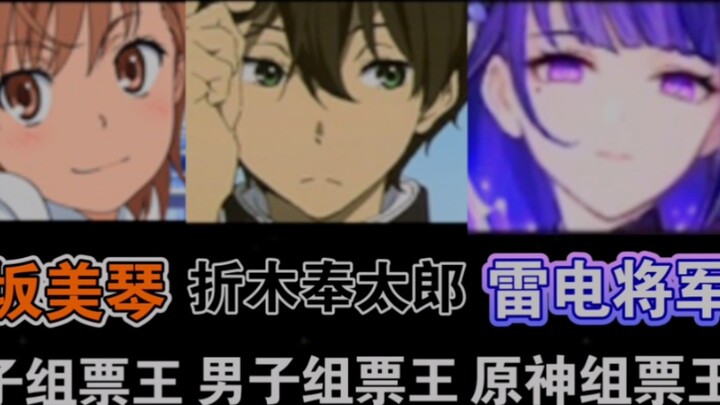 [Moe Dunia 2022] Hasil putaran kedua Kompetisi Amethyst sudah keluar Misaka Mikoto & Oreki Houtaro m