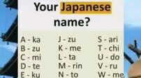 my japanese name is __________ your turn