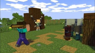 Derp noob who come to help Alex - minecraft animation #shorts