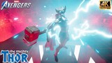 Thor vs The Red Room with Asgardian Destroyer Outfit - Marvel's Avengers Game (4K 60FPS)