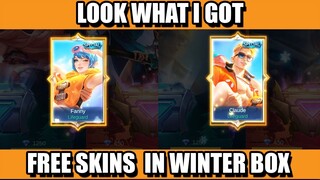 FREE SKINS ARE HERE! WINTER GALA EVENT FROM #MLBBXmas | Skin giveaway