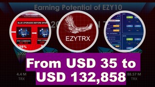 EzyTrx  How to Earn with Power of Three I Ezytrn Compensation Plan I Best Tron Smart Contract