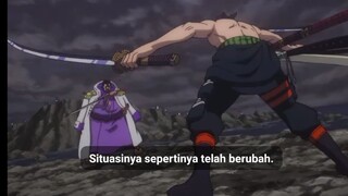 zoro membelah meteor| one piece stampede