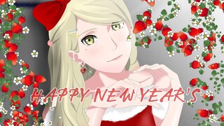 [Speed art] Gambar anime tema poster tahun baru '2024'
