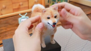 Shiba Inu yang imut sebenarnya terbuat dari wol