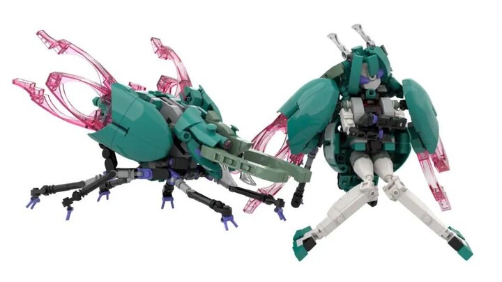 Beetle Girl? Worker Insect Robot Servant, Onebrick pushes MOC every day