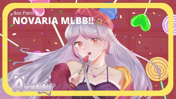 ketika lu ga punya skin starlight tapi bisa gambar🤩🤩 NOVARIA STARLIGHT MLBB