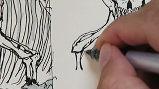 Left hand vs right hand drawing giant