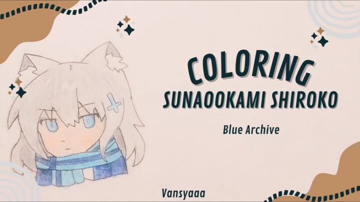 COLORING SUNAOOKAMI SHIROKO DARI GAME BLUE ARCHIVE