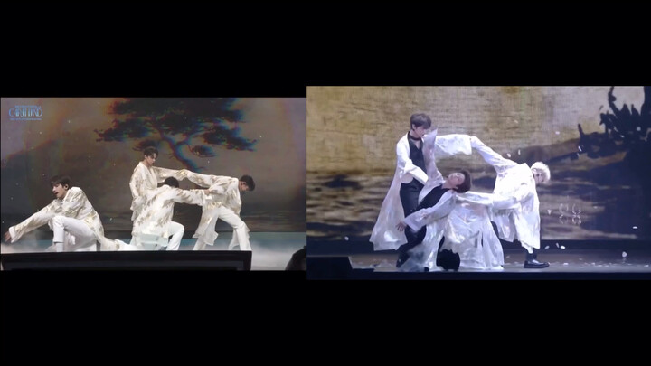 【Seventeen】hippop队和performance队 《十三月的舞》对比向
