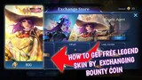 How to get free Legend Skin in mobile legends | Collect bounty coin for free epic skin