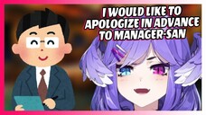 Selen Make an Apology to Manager-san