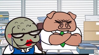 Chú gấu trúc nhỏ không chịu từ chức và cuối cùng bị buộc phải trở thành robot bán thời gian