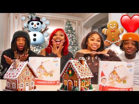 SPENCER & BJ VS. TJ & MAGIC GINGERBREAD CHALLENGE | VLOGMAS DAY 8 | DTMnation |