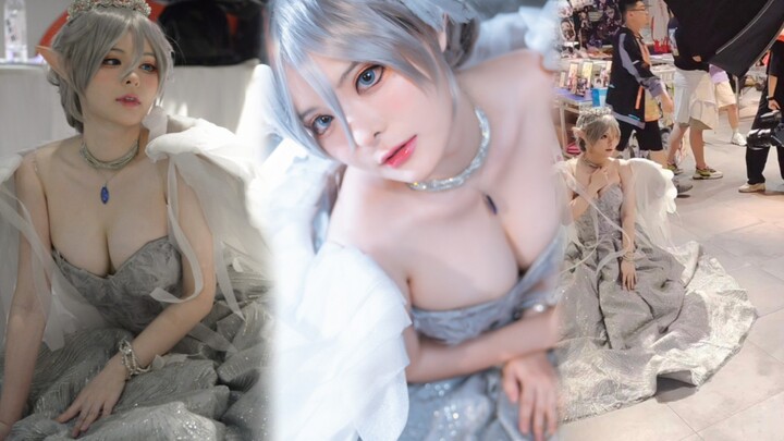 【Haiqinyan】True record of the big and white little sister at the comic exhibition (no beauty and no 