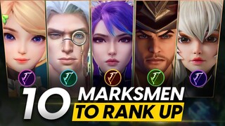 TOP 10 LATE GAME MARKSMEN TO SOLO RANK UP TO GLORY