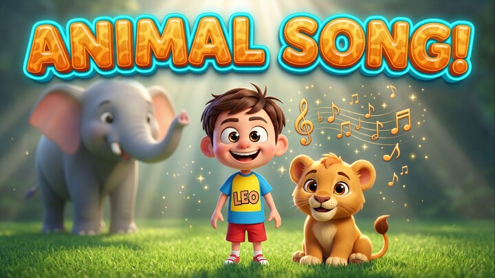 Animal Song for Kids 🦁 Learn Wild & Farm Animals | Nursery Rhymes