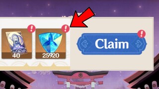 Before Genshin 2.5 End You Can Have A Chance To Get THIS HUGE REWARDS With a Simple Task...