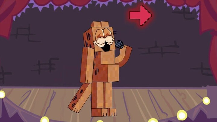 FNF Character Test _ Gameplay VS Minecraft _ VS Gorefield (Garfield) Friday Nigh