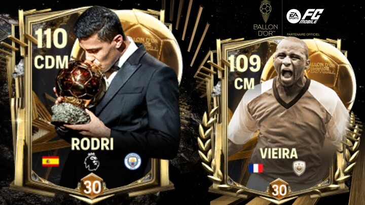 REVIEW RODRI 105 & VIEIRA 104 EVO TINGGI! GAMEPLAY LINI TENGAH SUPER KUAT DI EA SPORTS FC MOBILE!