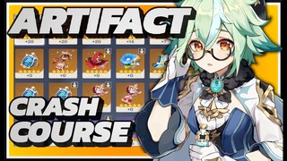 ARTIFACT CRASH COURSE IN GENSHIN IMPACT ( OPTIMAL DAMAGE, CRIT RATE/DAMAGE, ELEMENTAL MASTERY)