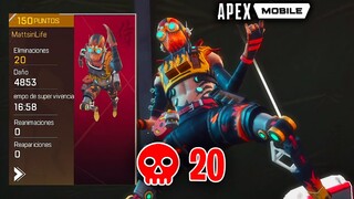 ABUSANDO EN TERCERA PERSONA DEL APEX LEGENDS MOBILE ¿TTP ES DE NOOBS?