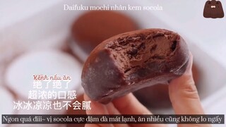 Daifuku mochi nhân kem socola 🍫😋
