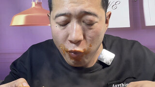 Hanya makan daging sederhana