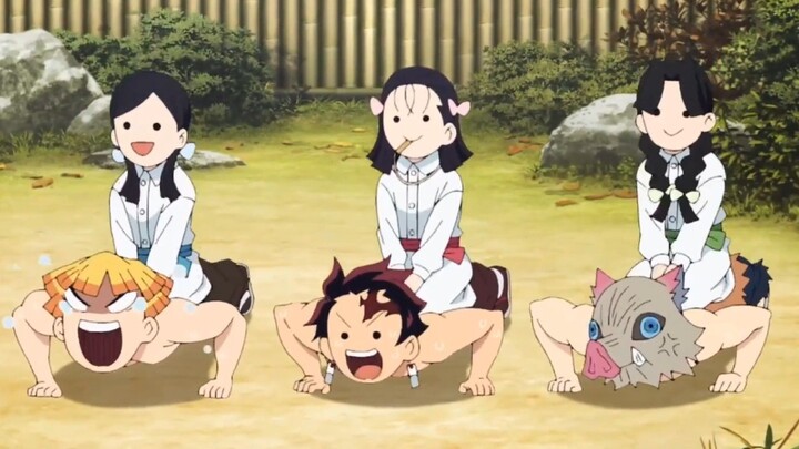 Funniest Demon Slayer Moments | Butterfly Mansion Training Scene