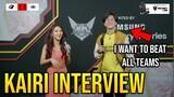 KAIRI INTERVIEW AFTER HIS 2-0 DEBUT AGAINST REBELLION ZION(Im So excited to fight RRQ and Aura Fire)