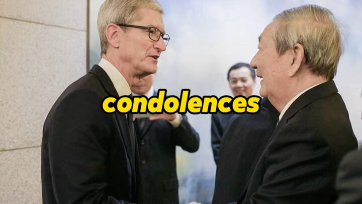 CEO Apple Tim Cook menyampaikan belasungkawa kepada Perdana Menteri Zhu dalam dua bahasa, Mandarin d