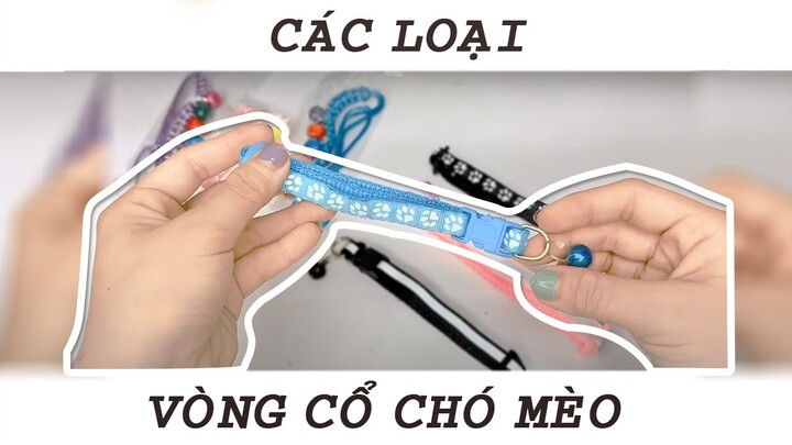 Giới thiệu các loại vòng cổ chó mèo phổ biến - Nông Trại Thú Cưng